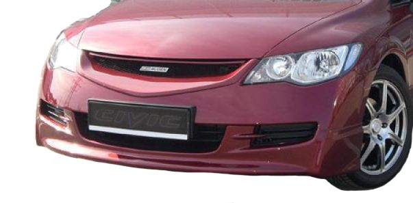 Юбка переднего бампера Honda Civic 4D MUGEN Style (2009 г. выпуска) 