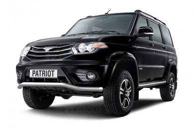 Защита переднего бампера Ø63мм "Волна" (НПС) UAZ Patriot 2014- (05020103)