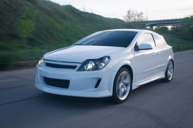 Накладки на пороги "DM Style" Opel Astra