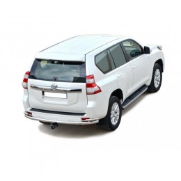 Защита ЗАДНЕГО БАМПЕРА «Труба с уголками» (d63,5) Toyota Land Cruiser Prado 150 (арт. 1862 K)