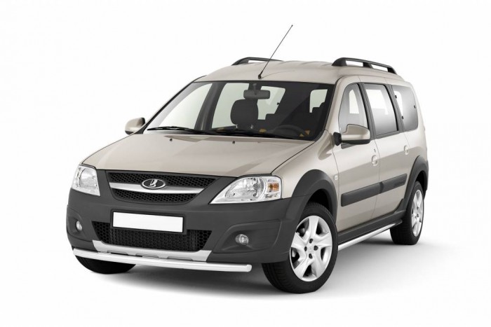 Защита переднего бампера одинарная Ø51мм (НПС) LADA Largus Cross 2015-