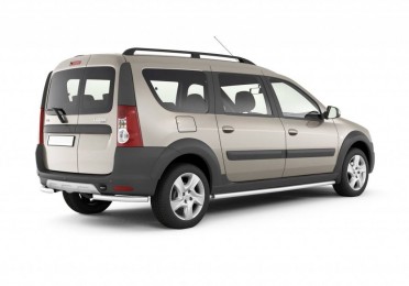 Защита порогов прямая Ø51мм (НПС) LADA Largus Cross 2015- (LLC220301)
