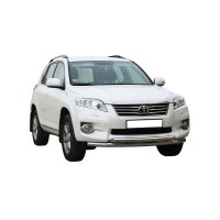 Защита ПЕРЕДА «Труба двойная» (d63,5) TOYOTA RAV IV (арт. 1657 К)
