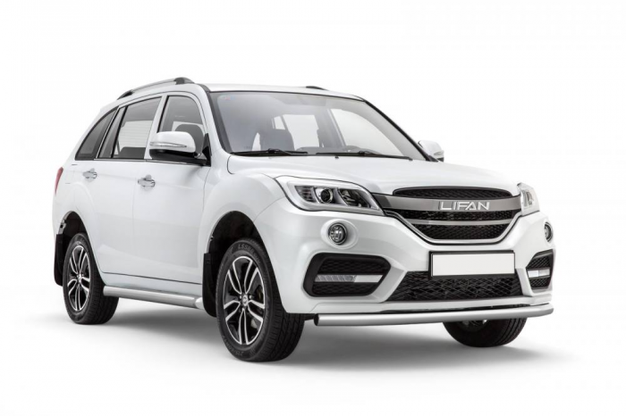 Защита переднего бампера одинарная Ø63 мм (НПС) LIFAN X60 с 2017 (14010103)
