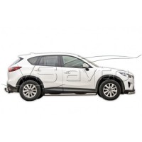 Защита ПОРОГОВ «Труба с проступью» (d.76) Mazda CX-5 (арт. 1740 К)
