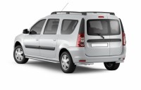 Защита порогов с алюм. площадкой Ø51мм (НПС) LADA Largus 2012- (LLA220302)