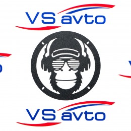 Грили для динамиков VS-AVTO Обезьяна в наушниках