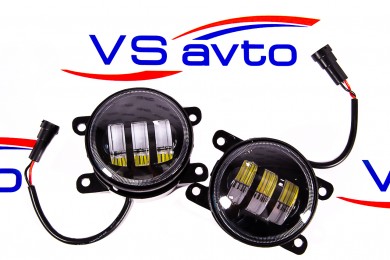Противотуманные фары LED Lada Vesta, Lada X-RAY, Lada Granta FL (двухрежимные белый/желтый)
