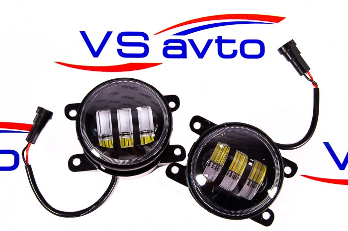 Противотуманные фары LED Lada Vesta, Lada X-RAY, Lada Granta FL (двухрежимные белый/желтый)