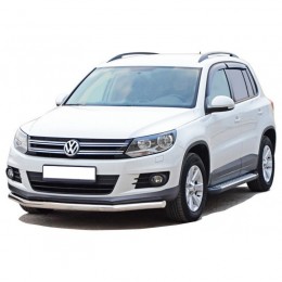 Защита ПЕРЕДА «Труба» d63,5 Volkswagen TIGUAN НЕРЖ. (арт. 1803 Н)