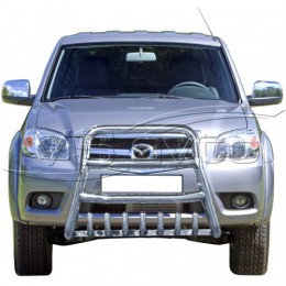 Защита ПЕРЕДА «Высокая» с доп. защитой двигателя Mazda BT-50 pickup ОКРАШ арт 1746 К