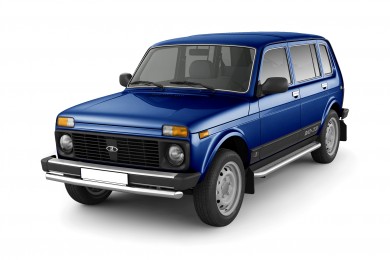 Защита порогов с алюм. площадкой Ø51мм (НПС) LADA "4х4 2131" 1995- (LNU220301)