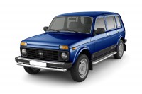 Защита порогов с алюм. площадкой Ø51мм (НПС) LADA "4х4 2131" 1995- (LNU220301)