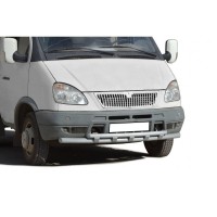 Защита переда «Труба двойная» d63,5/d51 ГАЗЕЛЬ (арт. 3428)