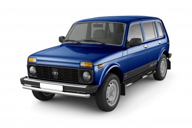 Защита порогов с накладками Ø63мм (НПС) LADA "4х4 2131" 1995- (LNU220302)