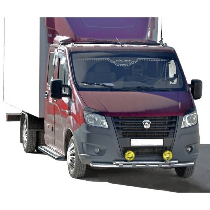 Защита переда "Труба двойная" (d 63.5/d 51) ГАЗЕЛЬ-NEXT (арт. 3452)