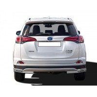 Защита ЗАДН. БАМПЕРА «Уголки двойные» d51/40 Toyota RAV4 RS нерж