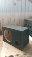 Короб под 12" сабвуфер, 49 литров, на трубе (100ммх220мм), двойная стенка