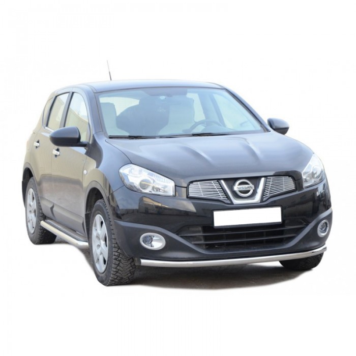 Защита ПЕРЕДА «Труба» d51 Nissan QASHQAI ОКРАШ