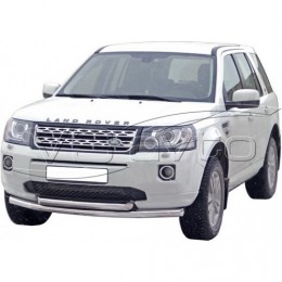 Защита ПЕРЕДА «Труба двойная» нерж. (d63,5) LAND ROVER FREELANDER 2 (арт. 1757 Н)