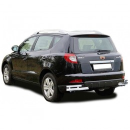 Защита заднего бампера «Уголки двойные» (d.63,5) Geely Emgrand X7 (арт. 1880 K)