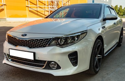 Юбка переднего бампера Kia Optima JF (IV gen) (только GT-Line бампер)