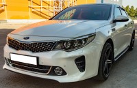 Юбка переднего бампера Kia Optima JF (IV gen) (только GT-Line бампер)