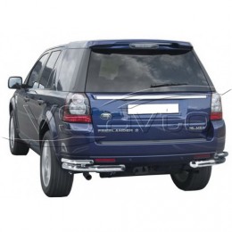 Защита заднего бампера «Уголки двойные» нерж. (d63.5) LAND ROVER FREELANDER 2 (арт. 1758 Н)