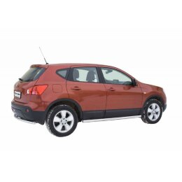 Защита порогов "Труба" нерж. (d63.5) Nissan Qashqai (арт. 0675 Н)