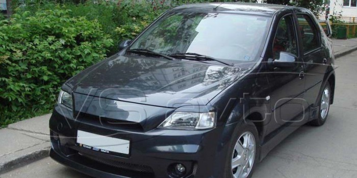 Накладки фар (реснички) к-т Тюнинг "Renault Logan Power DM"