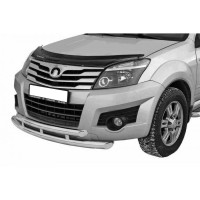 Защита ПЕРЕДА «Труба двойная» (d.63,5) GREAT WALL Hover H3 c 2006 (арт. 0677 К)