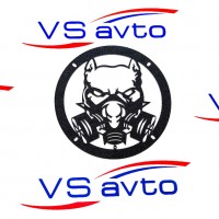 Грили для динамиков VS-AVTO Бульдог в противогазе 1
