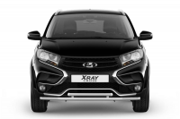 Защита переднего бампера двойная Ø51/51мм (НПС) LADA XRay Cross 2018- (LXC220201)
