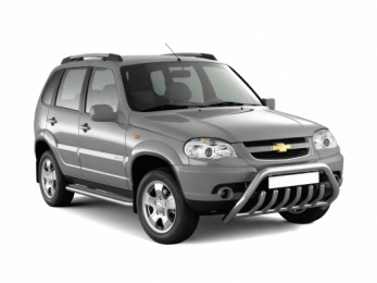 Защита порогов с алюм. площадкой Ø51мм (НПС) CHEVROLET Niva 2009-2020/ LADA Niva 2020-/ LADA Niva Travel 2021- (LNV220303)