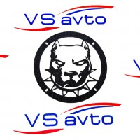 Грили для динамиков VS-AVTO Бульдог в ошейнике 1