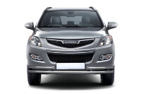Защита переднего бампера двойная с углами Ø63/51мм (НПС) HAVAL H5 2020- (HVH220201)