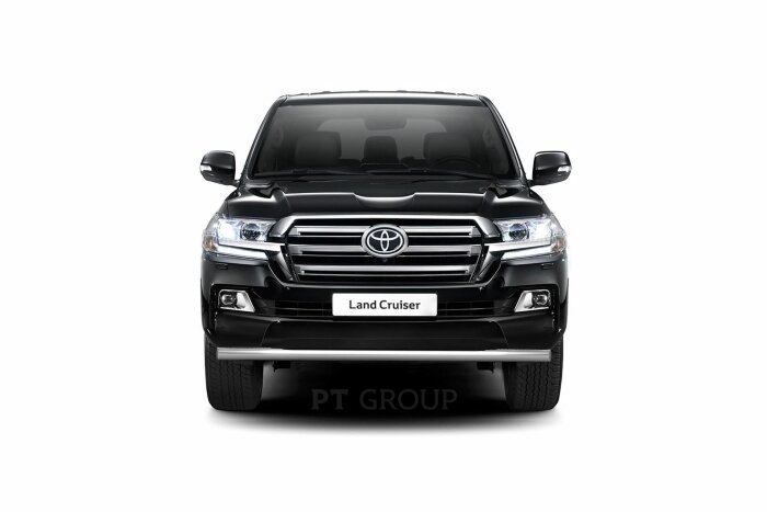 Защита переднего бампера одинарная Ø63мм (НПС) TOYOTA LAND CRUISER 200 2014- (TLC220204)