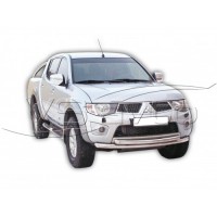 Защита ПЕРЕДА «Труба двойная» (d63,5) MITSUBISHI L200 (арт. 1645 К)