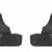 Брызговики ПЕРЕДНИЕ широкие (2 шт) RENAULT Duster 2012-2020 (RDU023303)