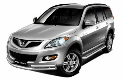 Защита порогов с алюм. площадкой Ø51мм (НПС) GREAT WALL HOVER H5 2011-/ HAVAL H5 2020- (13050205)