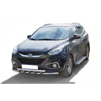 ПОРОГИ «БУМЕР» АЛЮМИНИЕВЫЕ С РЕЗИНКОЙ Hyundai ix35