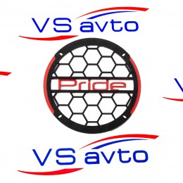 Грили двухслойные для динамиков 16 см VS-AVTO PRIDE красные