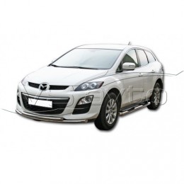 Защита ПЕРЕДА «Труба двойная» d63,5 MAZDA CX-7 НЕРЖ арт 1730 Н