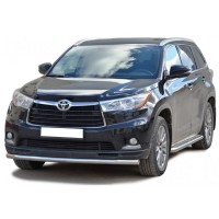 Защита ПЕРЕДА «Труба» нерж. (d63,5) Toyota HIGHLANDER (арт. 1843 Н)