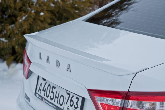 Спойлер крышки багажника под окраску «Stels» LADA Vesta седан (с 2015 г.в.)