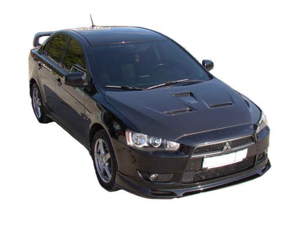 Юбка переднего бампера Mitsubishi Lancer 10 (YF)(с планкой) |  Интернет-магазин VS-AVTO