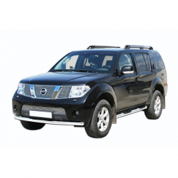 Защита порогов «Труба с проступью» (d.76) Nissan Pathfinder (арт. 1727 К)