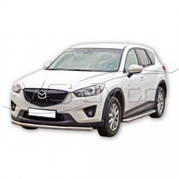 Защита ПЕРЕДА «Труба», d63.5 Mazda CX-5 НЕРЖ арт 1737 Н