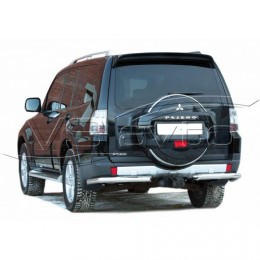 Защита ЗАДНЕГО БАМПЕРА «Уголки» (d63,5) MITSUBISHI Pajero IV (арт. 0614 К)