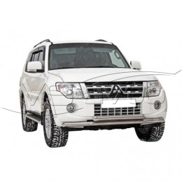 Защита ПОРОГОВ «Труба» (d63,5) MITSUBISHI PAJERO IV (арт. 1618 К)